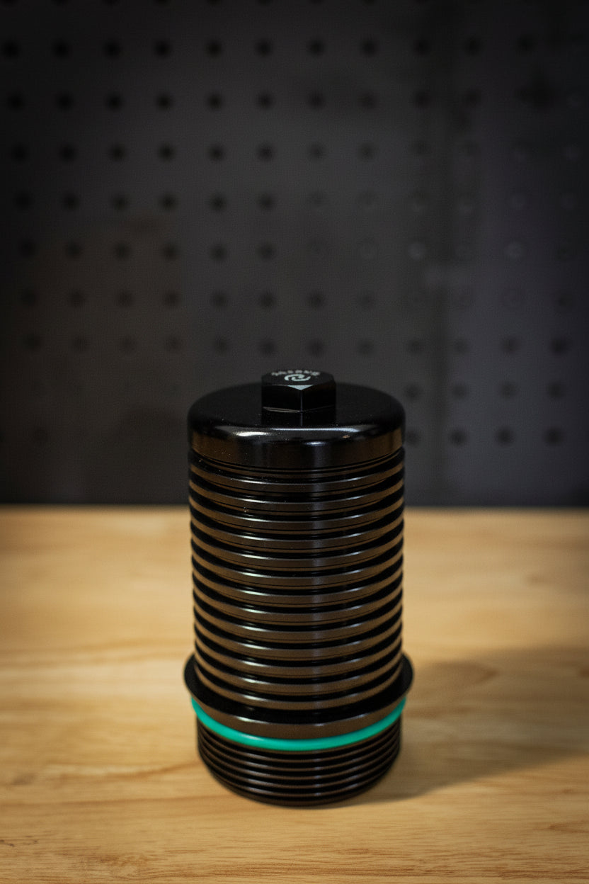 Centre the filter housing
